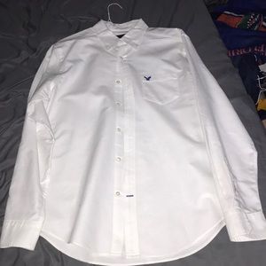 American Eagle Dress Shirt white